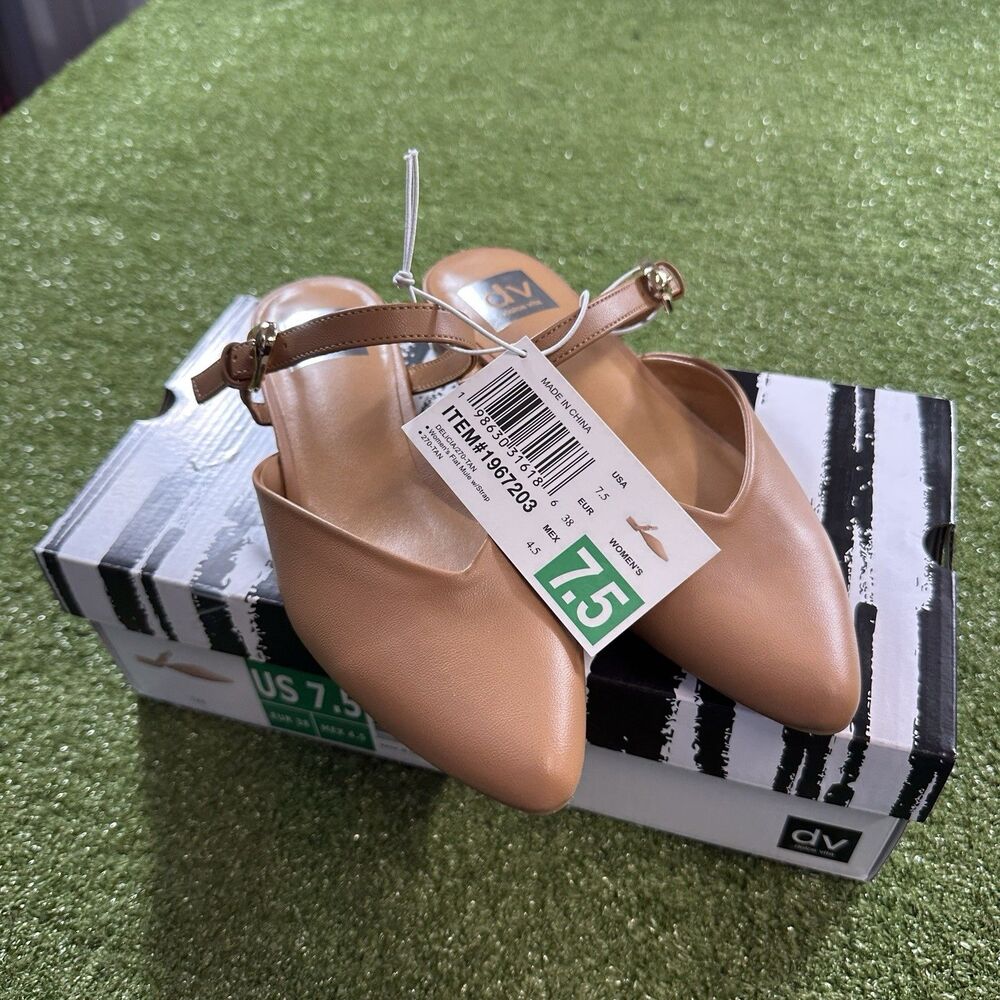 Dolce Vita Women's Size 7.5 Tan Slingback Flats